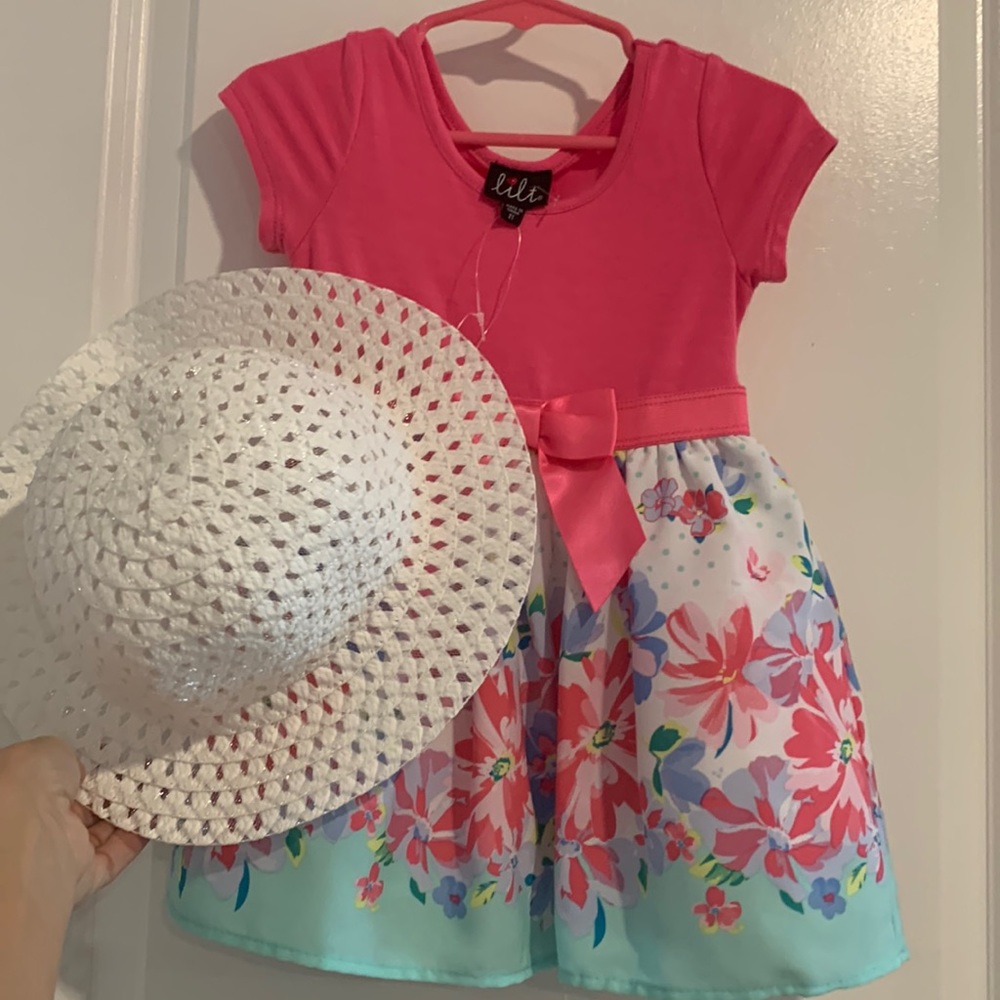 NWOT 2t Lilt dress and hat